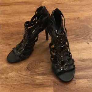 Jeweled strappy sandals